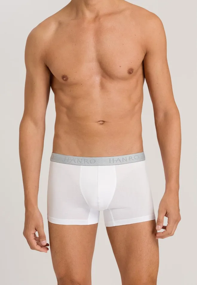 2Pack Cotton Boxer Briefs White Men HANRO Multipacks