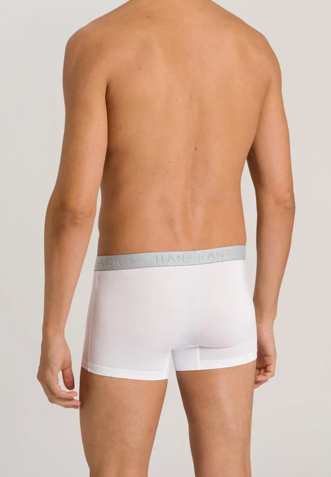 2Pack Cotton Boxer Briefs White Men HANRO Multipacks