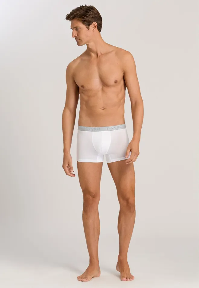 2Pack Cotton Boxer Briefs White Men HANRO Multipacks
