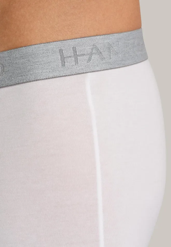 2Pack Cotton Boxer Briefs White Men HANRO Multipacks