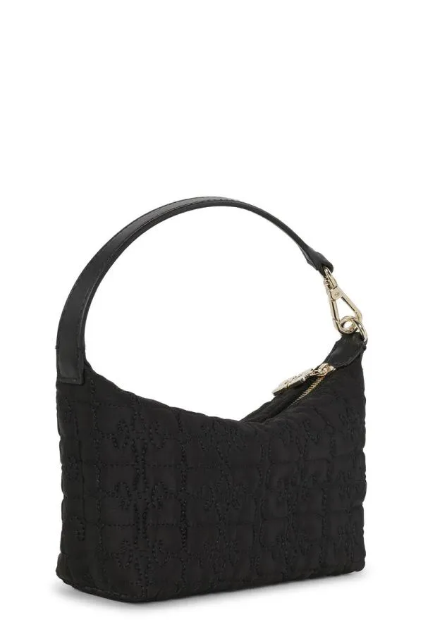 AccessoriesBags GANNI Mini Bags Black Small Butterfly Pouch Satin Bag Black