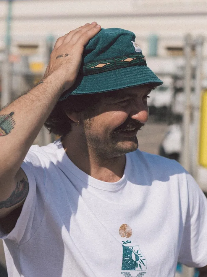 Accessories Existencial Bucket Hat Jasper Green Thrills Hats