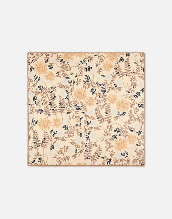 Accessories Flora Bloom Print CashmereSilk Scarf Pampas Plume Multi Lafayette 148 New York Wraps and Scarves