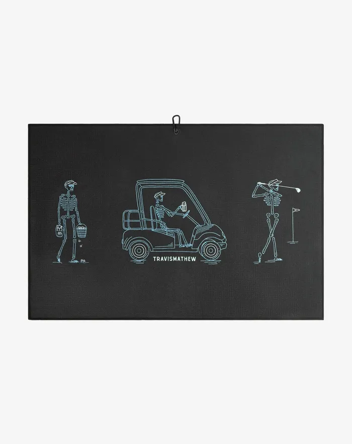 Accessories Golf Towels TravisMathew LOST CITY GOLF TOWEL Black