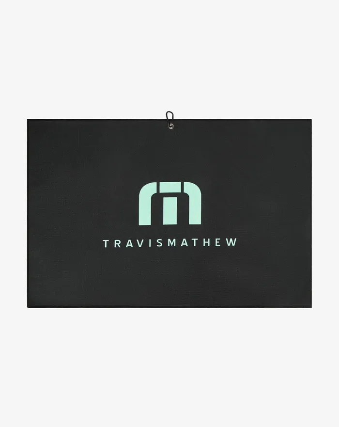Accessories Golf Towels TravisMathew LOST CITY GOLF TOWEL Black