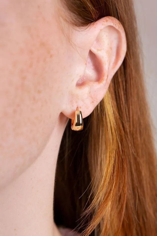 Accessories Mini Thick Hoop Earrings Brandy Melville JEWELRY