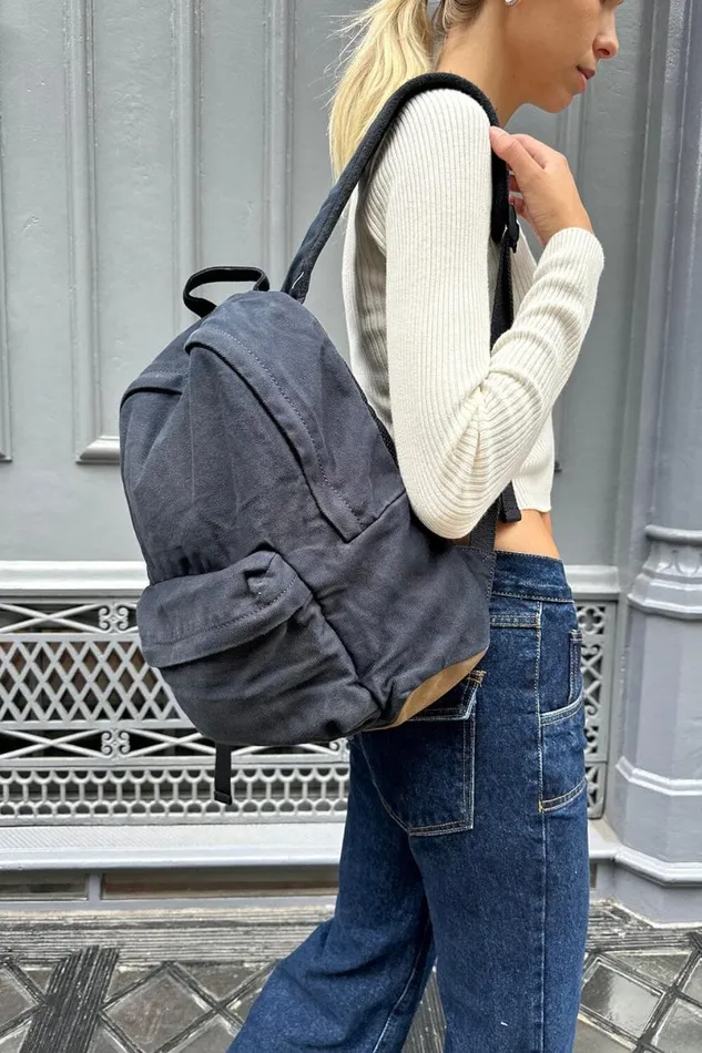 Accessories Navy Backpack Brandy Melville BAGS and BACKPACKS