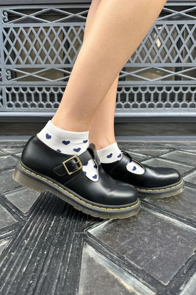 Accessories Navy Heart Ankle Socks Brandy Melville SOCKS