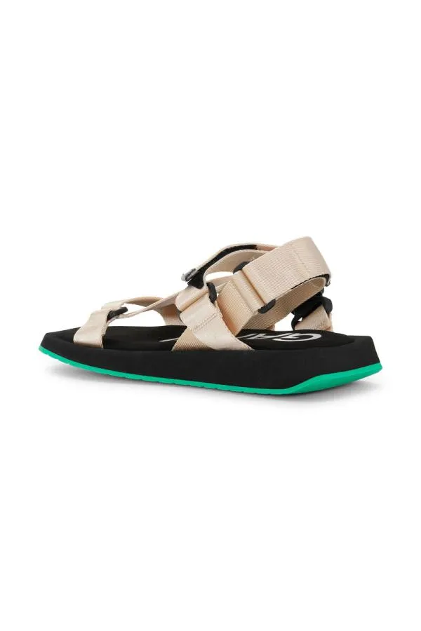 AccessoriesShoes GANNI Sandals Performance Webbing Sandals Oyster Gray AccessoriesShoes GANNI Sandals Performance Webbing Sandals Oyster Gray