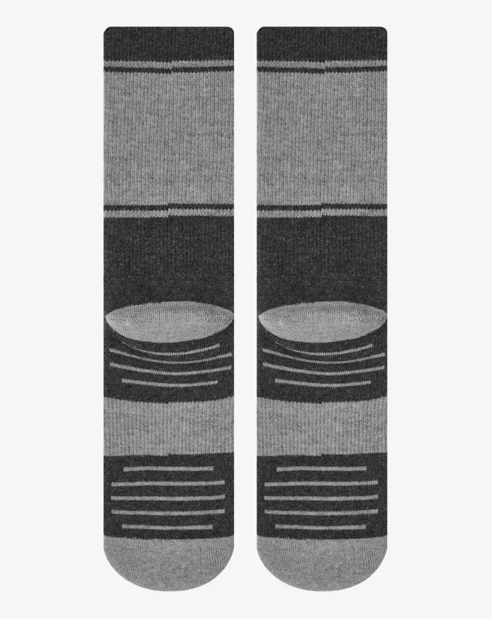 Accessories Socks TravisMathew BAJA 20 CREW SOCK Heather Grey Pinstripe