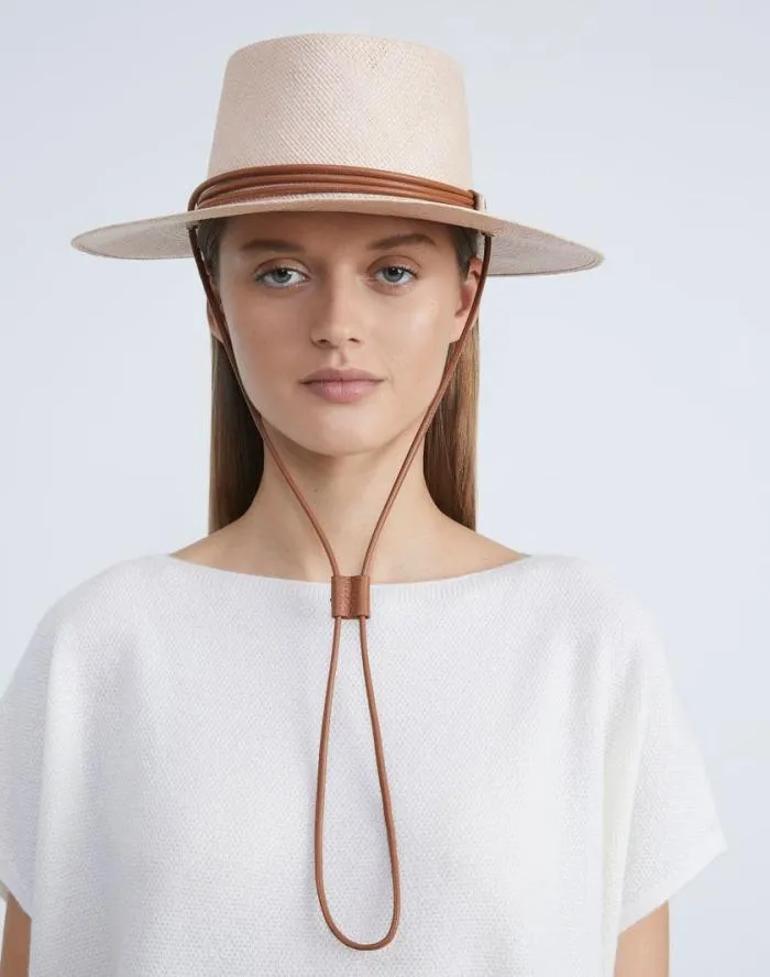Accessories Straw Bolero Hat Black Multi Lafayette 148 New York Hats