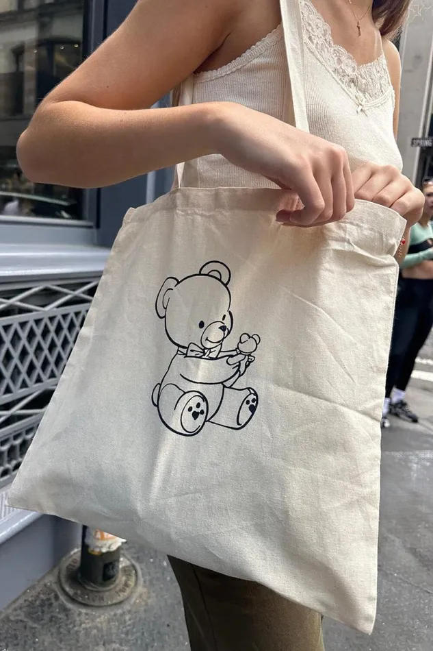 Accessories Teddy Bear Tote Bag Brandy Melville BAGS and BACKPACKS