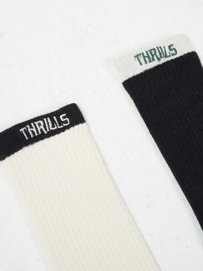 Accessories Thou Shall Not 2 Pack Sock Black Thrills Socks