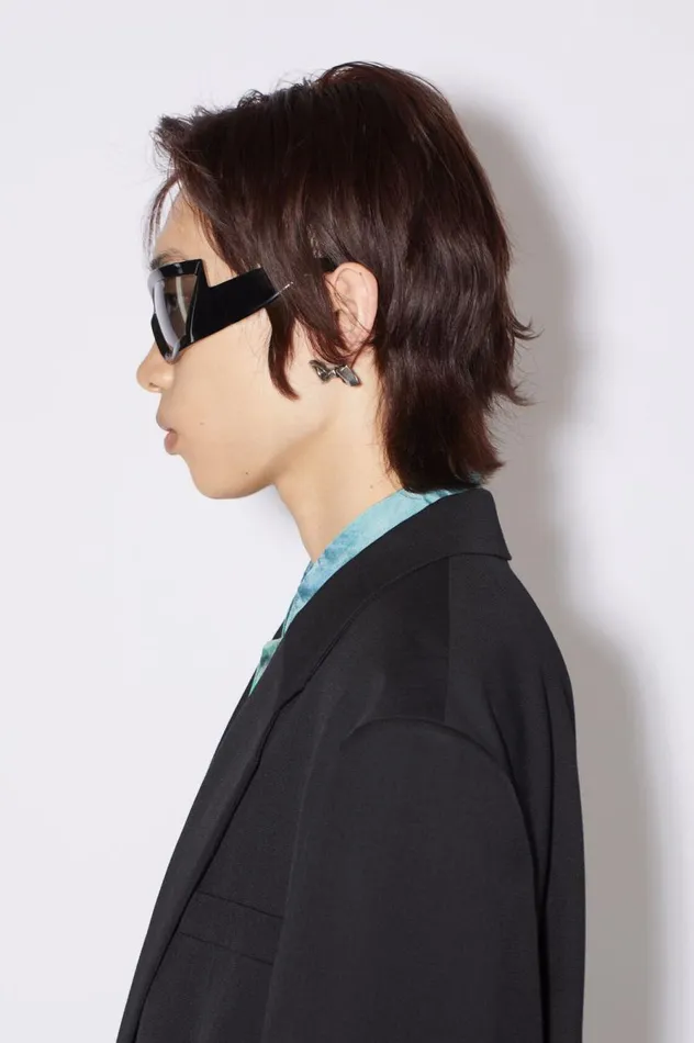 Acne Studios Bow Earrings Antique Silver Men Jewellery