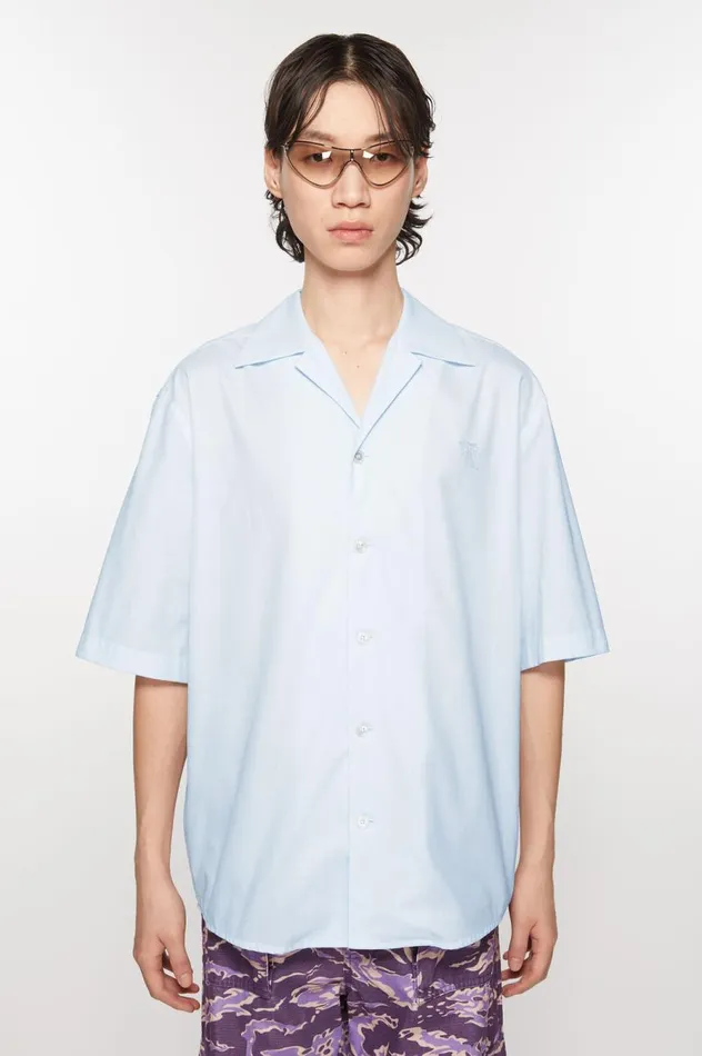 Acne Studios Buttonup Shirt Light Blue Men Shirts