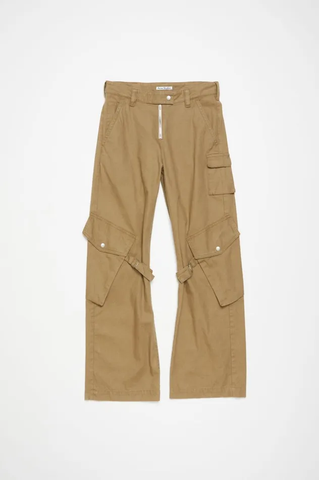 Acne Studios Cargo Trousers Cold Beige Women Trousers