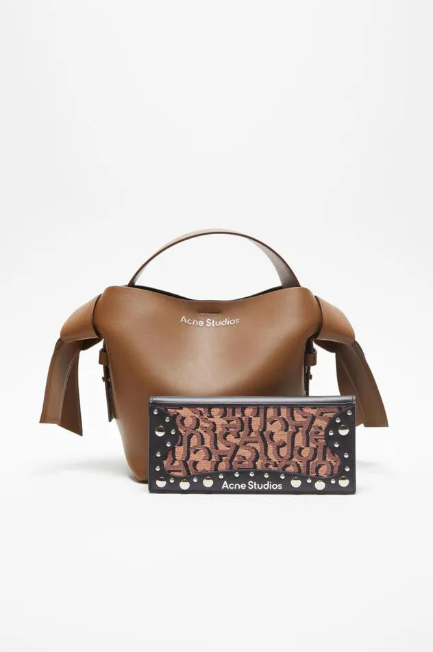 Acne Studios Continental Wallet Pinkblack Men Small Leather Goods