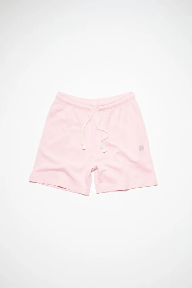 Acne Studios Cotton Sweat Shorts Light Pink Men Shorts