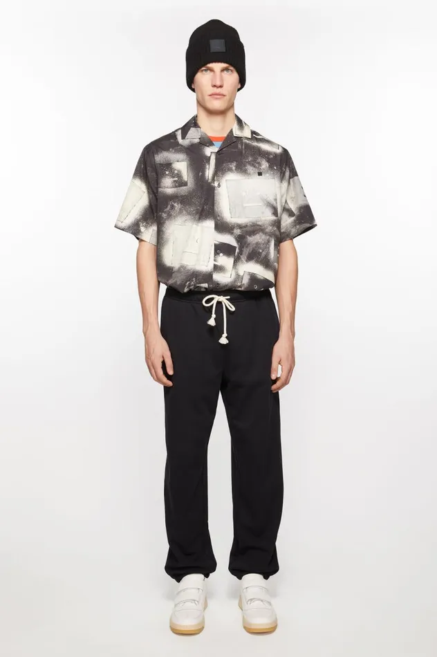 Acne Studios Cotton Sweatpants Black Men Trousers