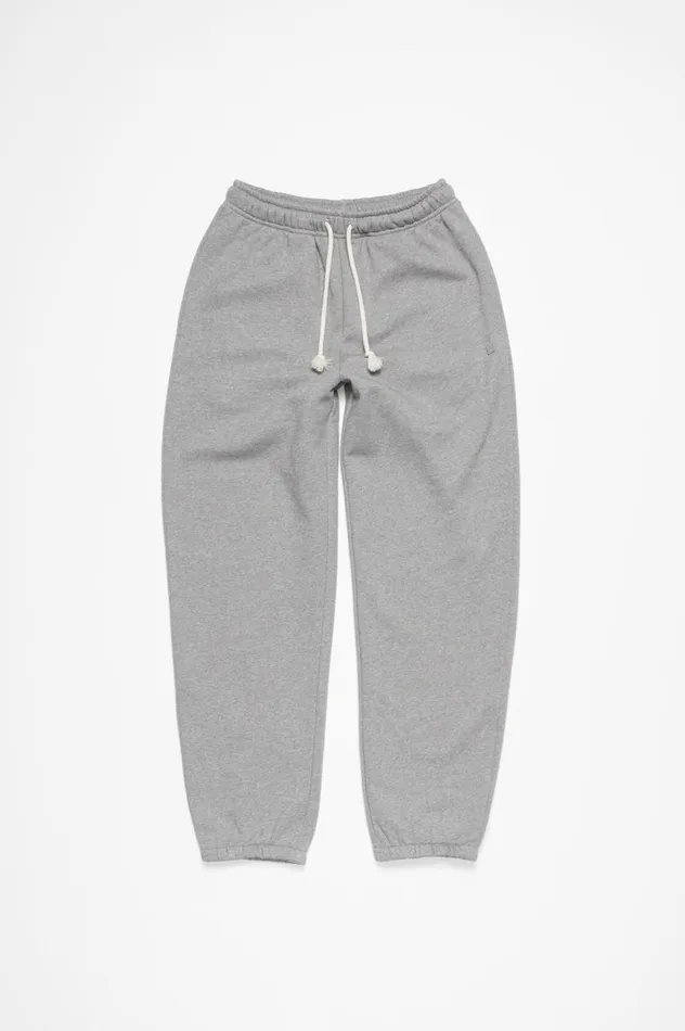 Acne Studios Cotton Sweatpants Light Grey Melange Women Trousers