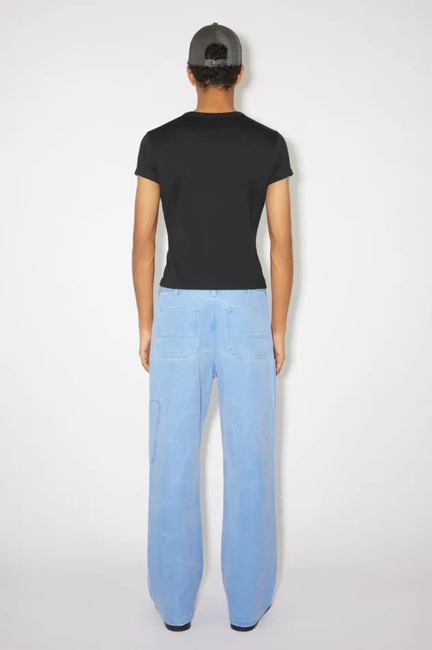 Acne Studios Crew Neck Tshirt 8211 Fitted Fit Black Men Tshirts