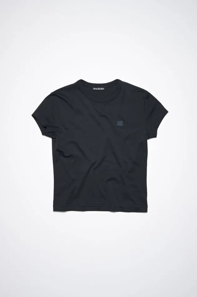 Acne Studios Crew Neck Tshirt 8211 Fitted Fit Black Men Tshirts