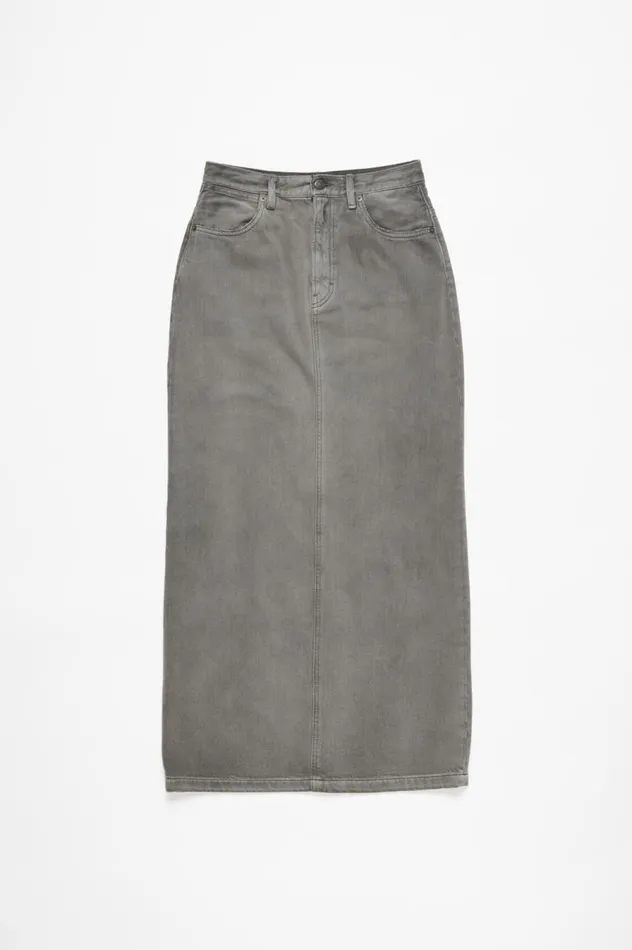 Acne Studios Denim Skirt Anthracite Grey Women Skirts