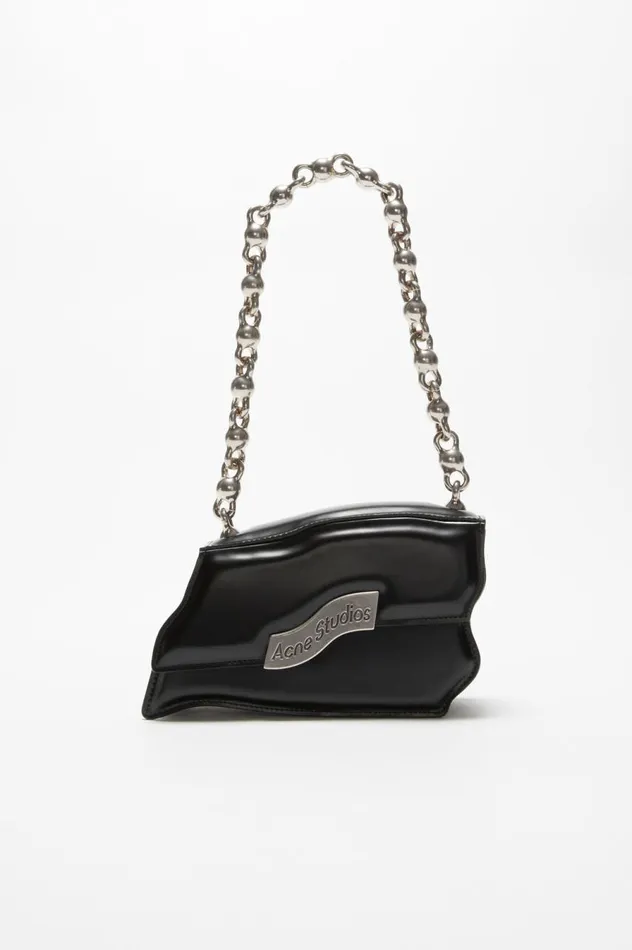 Acne Studios Distortion Wavy Mini Bag Black Women Bags