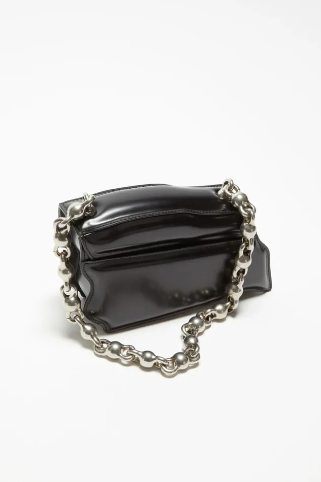 Acne Studios Distortion Wavy Mini Bag Black Women Bags