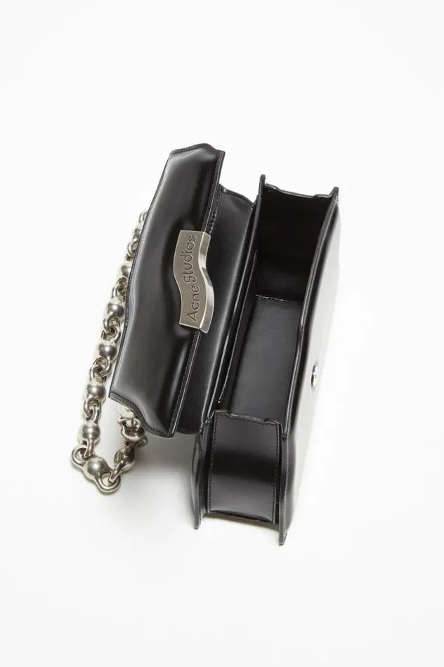 Acne Studios Distortion Wavy Mini Bag Black Women Bags