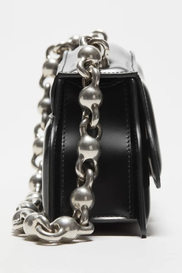 Acne Studios Distortion Wavy Mini Bag Black Women Bags