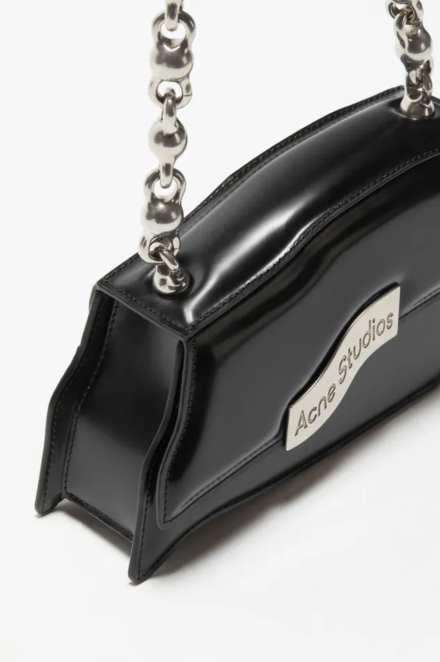 Acne Studios Distortion Wavy Mini Bag Black Women Bags