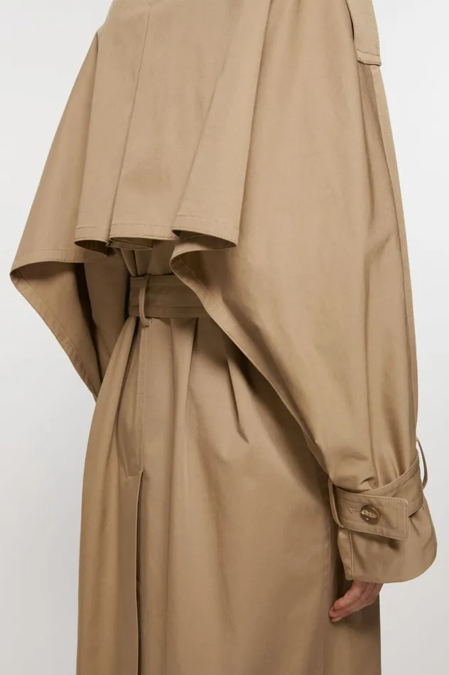 Acne Studios Doublebreasted Trench Coat Cold Beige Women Outerwear