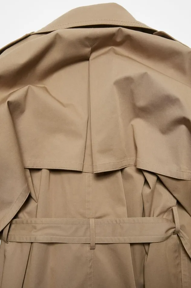 Acne Studios Doublebreasted Trench Coat Cold Beige Women Outerwear