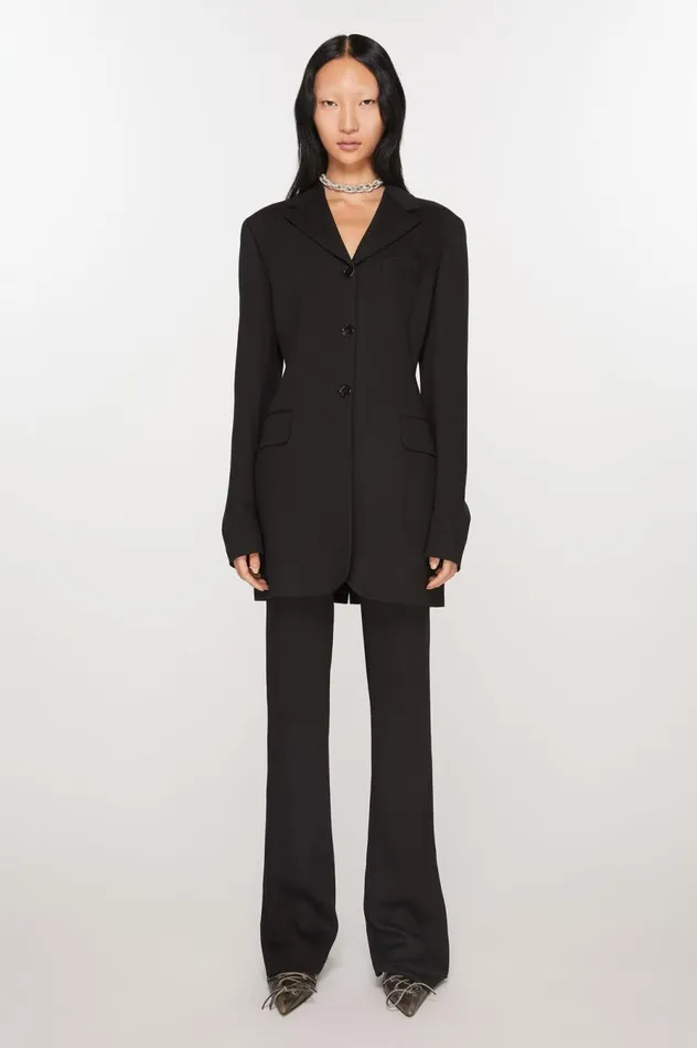 Acne Studios Fitted Suit Jacket Black Women Outerwear