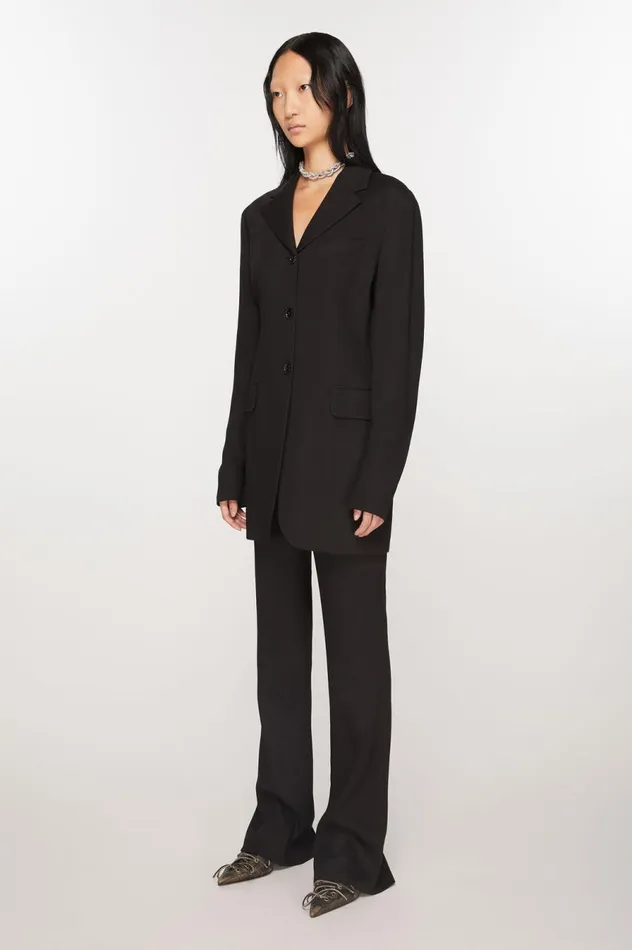 Acne Studios Fitted Suit Jacket Black Women Outerwear
