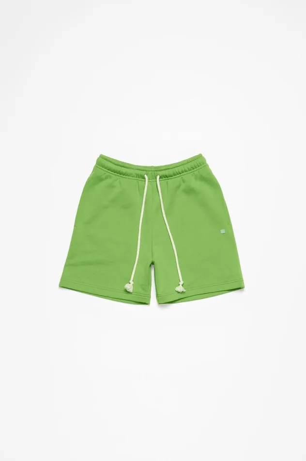 Acne Studios Fleece Shorts Herb Green Men Shorts