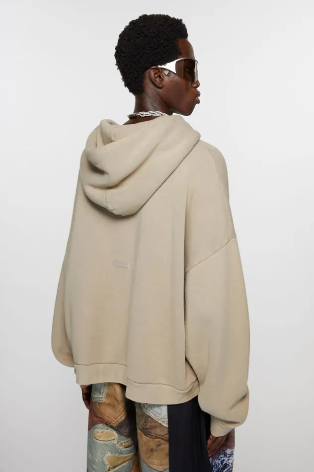 Acne Studios Hooded Sweater Concrete Grey Men Sweatshirts