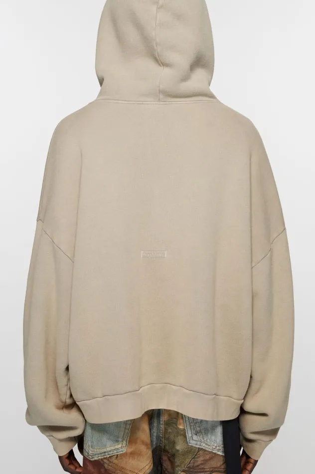 Acne Studios Hooded Sweater Concrete Grey Men Sweatshirts