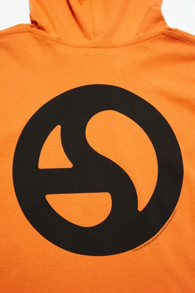 Acne Studios Hooded Sweater Sharp Orange Men Sweatshirts