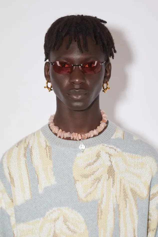 Acne Studios Knot Earrings Gold Men Jewellery
