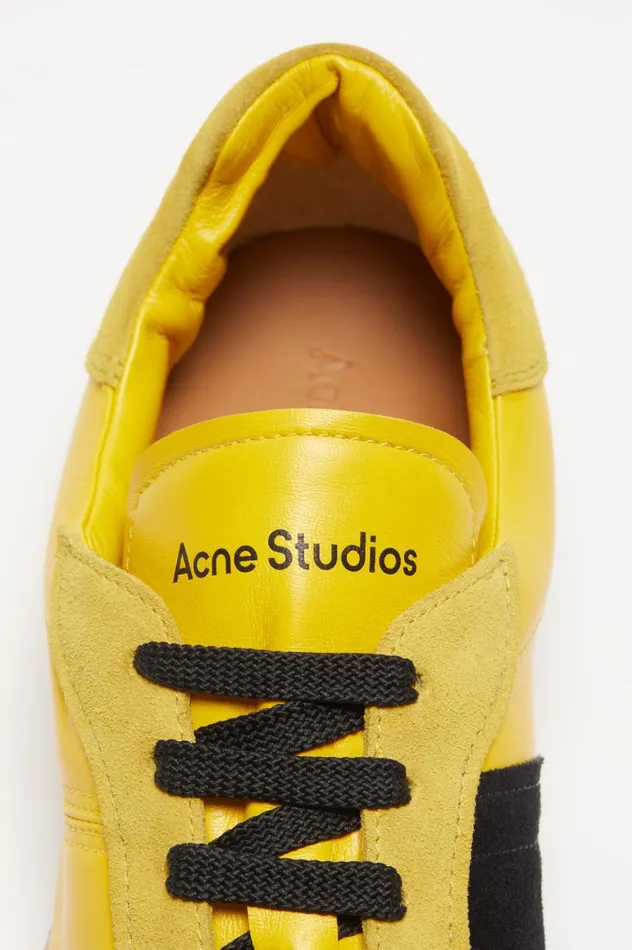 Acne Studios Laceup Sneakers Yellowblack Women Shoes