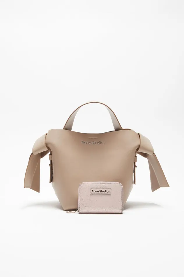 Acne Studios Leather Zip Wallet Pastel Pink Men Small Leather Goods