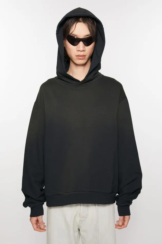 Acne Studios Logo Hooded Sweater Black Men Sweatshirts