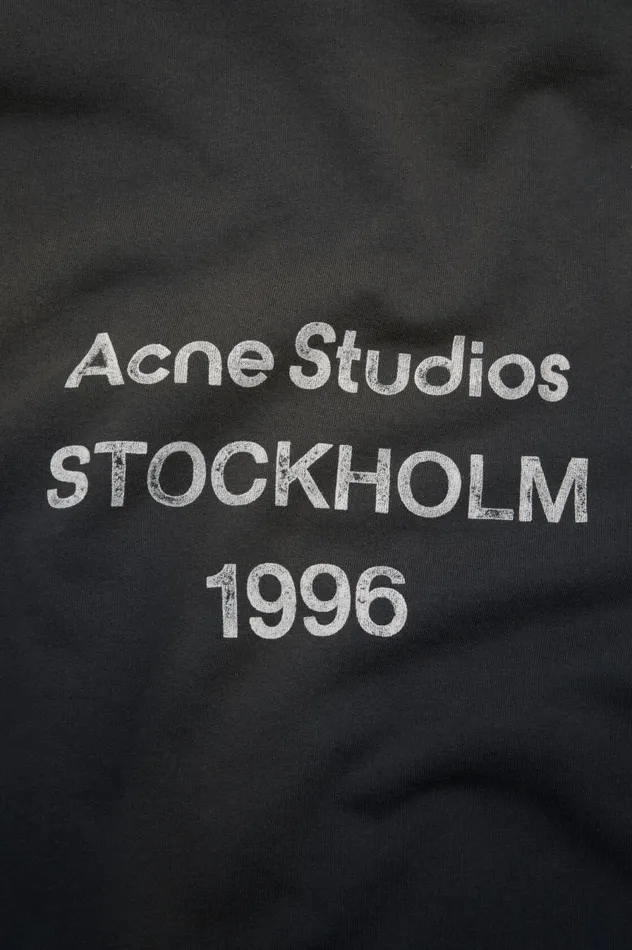 Acne Studios Logo Hooded Sweater Black Men Sweatshirts