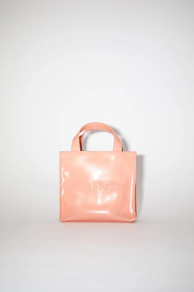 Acne Studios Logo Mini Shoulder Tote Bag Salmon Pink Men Bags
