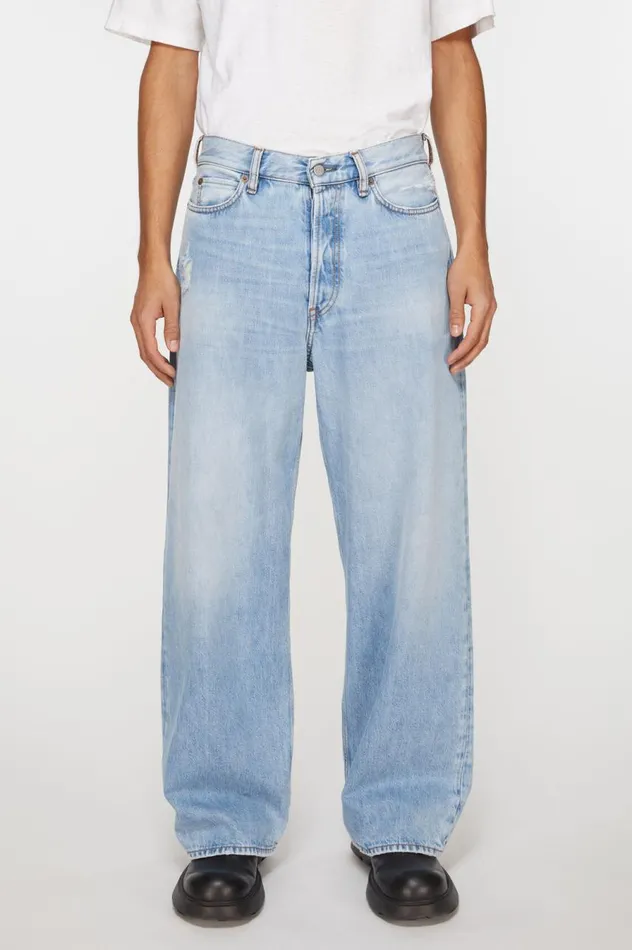 Acne Studios Loose Fit Jeans 8211 1981M Light Blue Men Jeans
