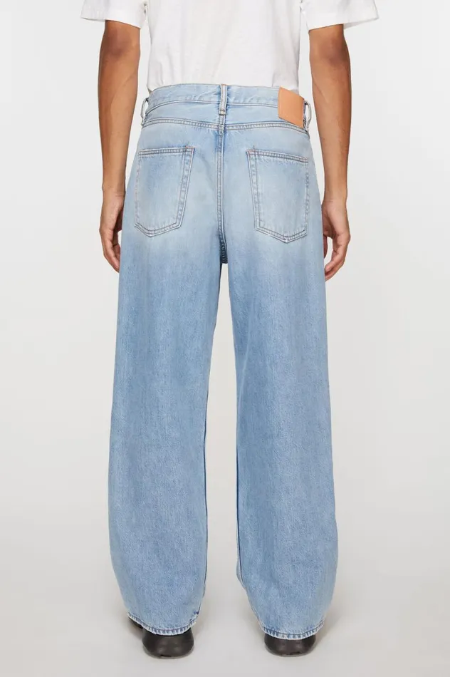 Acne Studios Loose Fit Jeans 8211 1981M Light Blue Men Jeans
