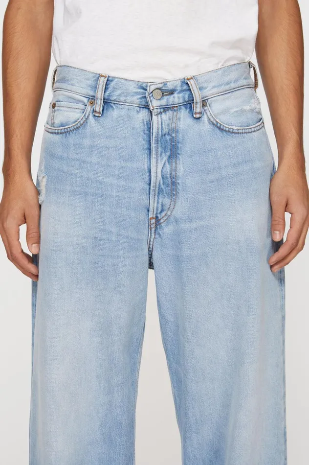 Acne Studios Loose Fit Jeans 8211 1981M Light Blue Men Jeans