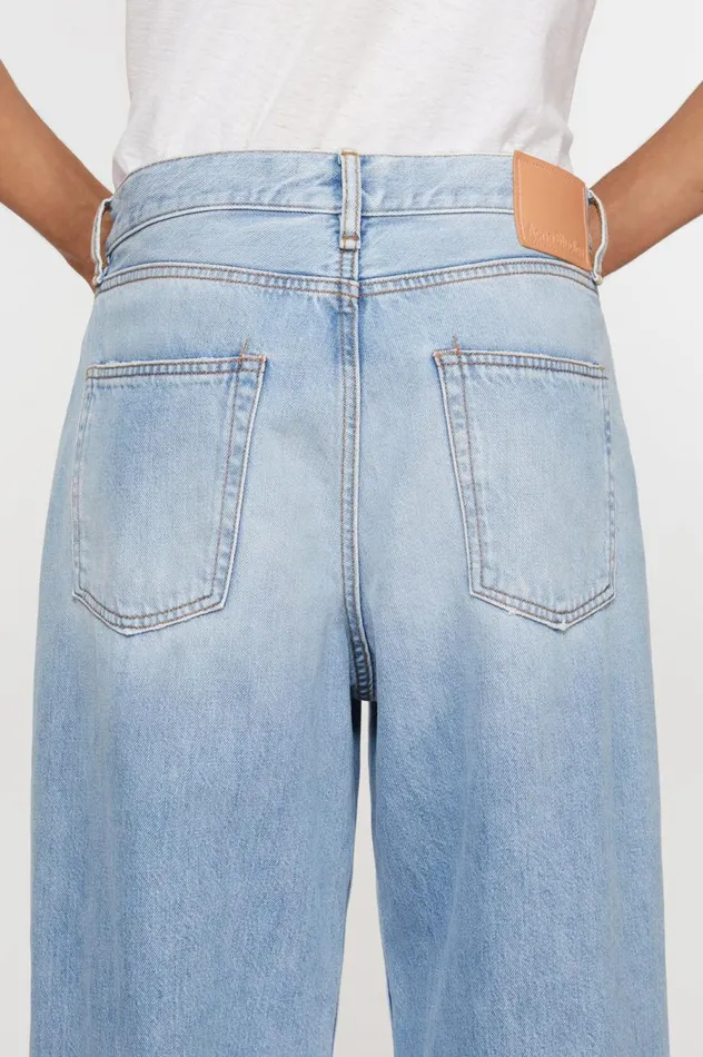 Acne Studios Loose Fit Jeans 8211 1981M Light Blue Men Jeans